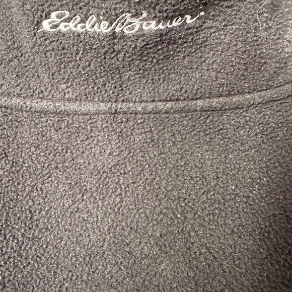 Eddie Bauer Black PolarTec Fleece Zip Up Jacket Size L - Picture 7 of 9